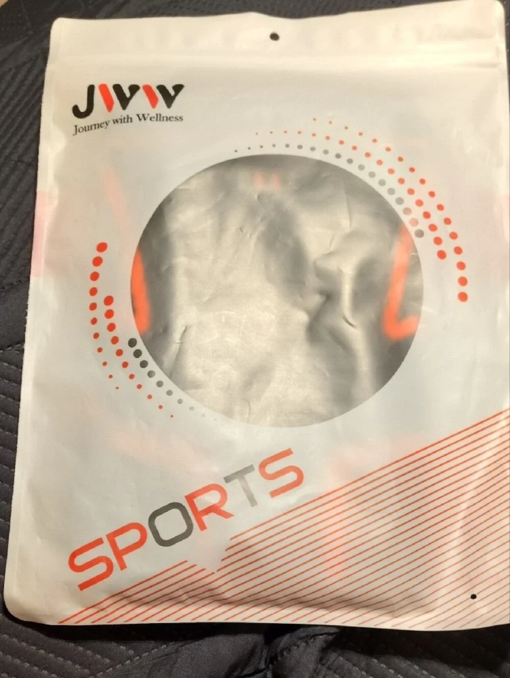 JWW Gray & Orange Compression Knee Sleeves – Pair Size Medium NWT